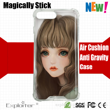 Exploiter Shenzhen 100pcs/lot promotional ultra thin clear transparent tpu cell phone case replacement for iphone 7 plus phone c